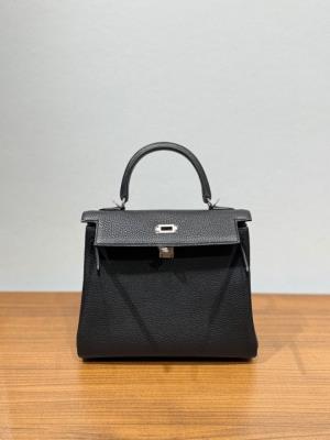 wholesale quality hermes kelly 25 togo 89 black phd